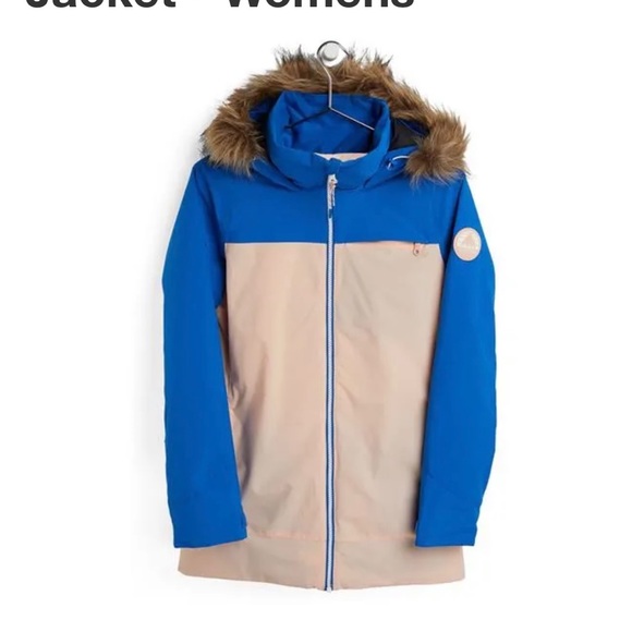 Burton Lelan Snowboard Ski Blue Pink Jacket women - Picture 2 of 9